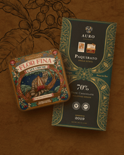 Tabacalera Flor Fina Cafe Creme & Auro Paquibato 70% Dark Chocolate